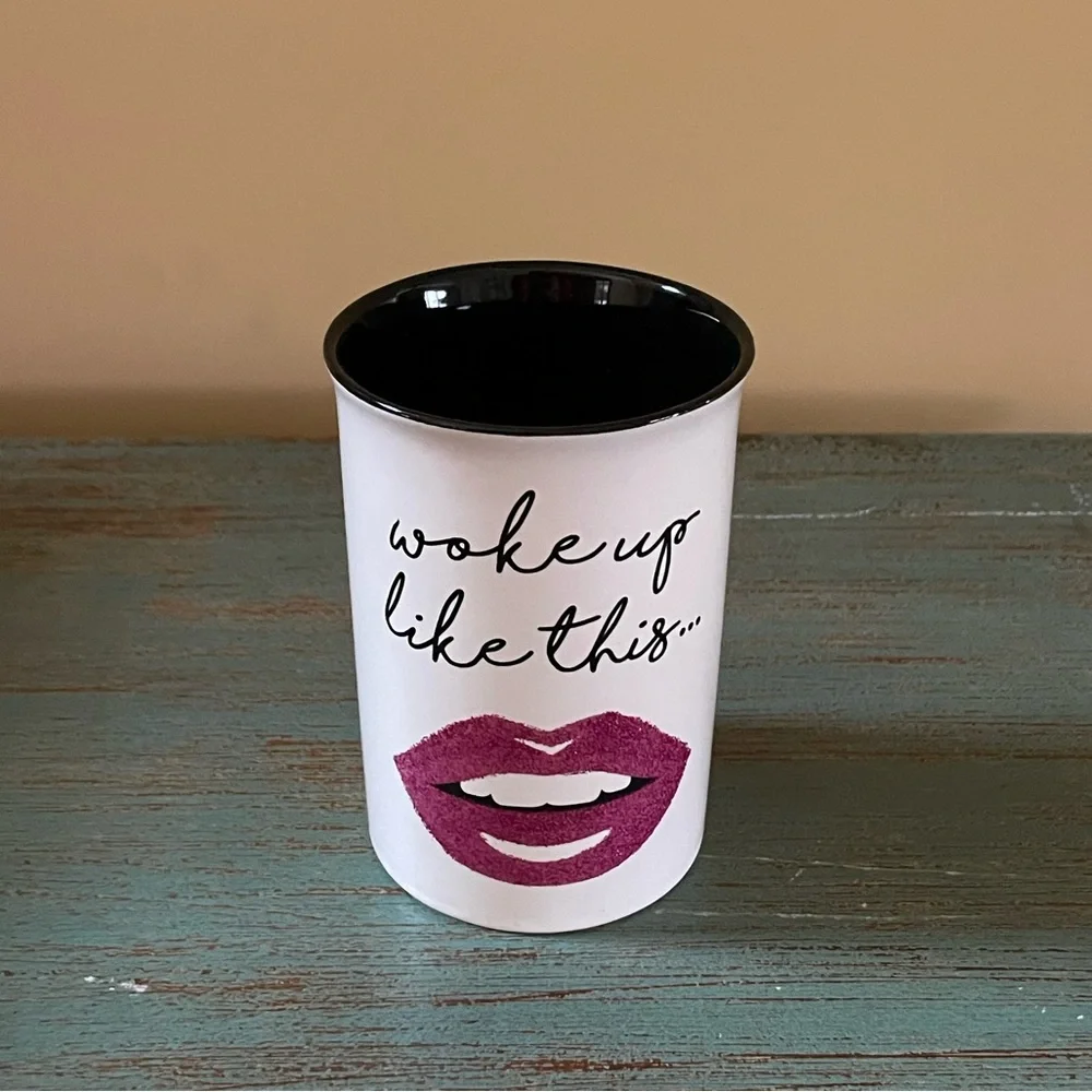 “Woke Up Like This” Makeup Brush Holder